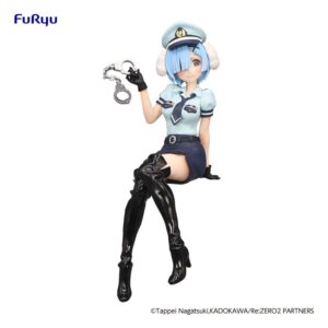 Re:Zero Starting Life in Another World statuette PVC Noodle Stopper Rem Police Officer Cap with Dog Ears 14 cm