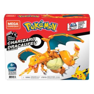 Pokémon jeu de construction Mega Construx Wonder Builders Dracaufeu 10 cm