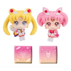 Sailor Moon Cosmos The Movie Look statuettes PVC Look Up Eternal Sailor Moon & Eternal Sailor Chibi Moon LTD Ver. 11 cm