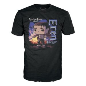 Figurine POP Eren Jäger + T-Shirt (M) – L’attaque des Titans