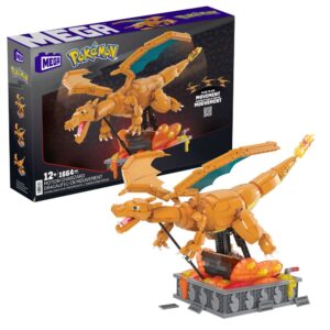 Pokémon jeu de construction Mega Construx Dracaufeu en mouvement 30 cm