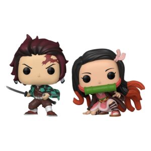 Demon Slayer: Kimetsu no Yaiba pack 2 POP! Animation Vinyl figurines Tanjiro & Nezuko Special Edition 9 cm