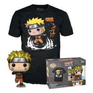 Naruto POP! & Tee set figurine et T-Shirt Naruto Running (M)