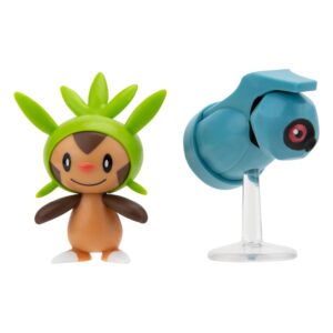 Pokémon pack 2 figurines Battle Figure First Partner Set Marisson, Terhal 5 cm