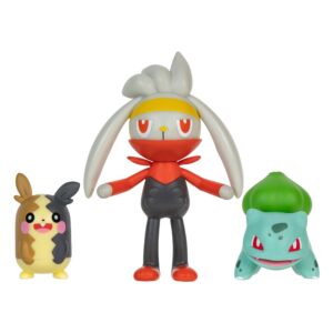 Pokémon pack 3 figurines Battle Figure Set Morpeko, Bulbizarre #1, Lapyro 5 cm