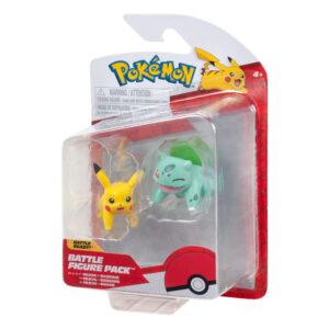 Pokémon pack 2 figurines Battle Figure First Partner Set Bulbizarre #2, Pikachu #1