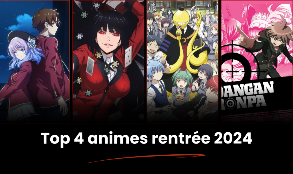 Top 4 animes rentrée 2024