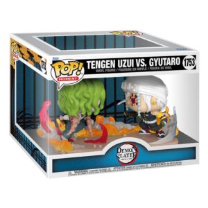 Demon Slayer: Kimetsu no Yaiba POP Moments Vinyl figurines Tengen Vs Gyutaro 9 cm